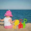 Beach Sand Shovel Day Play Set, 10.5" Inch Shovel, Birthday Treats for Boys and Girls (4-Pack)