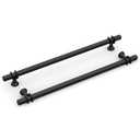 goldenwarm 10 Pack 10 Inch Black Cabinet Pulls Square Drawer Handles Hardware for Kitchen Dresser Cupboard
