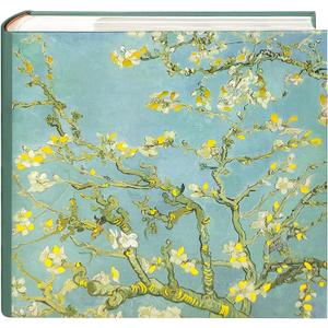 Van Gogh Almond Blossom Photo Album 4x6 with Writing Space 200 Pockets New Baby & Wedding Gift, Floral Memory Book for Blooming Life -Kuword