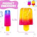 Ice Cream Squeeze Squishy, Slow Rising Sensory Fidget Toy, Soft & Stretchy Ice Cream Cone Squishy Pack for Stress Relief, Summer Sensory Toys Easter Basket Stuffers Party Favors for Kids Adults(2pcs)