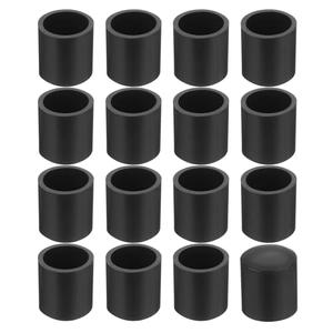 Uxcell 58Pcs Chair Leg Caps, Fit OD 10mm (2/5 Inch) Non-Marking PVC Chair Leg Tips Non-Slip Chair Leg Floor Protectors Round Table Covers End Caps for Furniture, Black