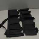 Garden Tool Belt, 6 Pockets 2 Straps Waterproof Oxford Fabric Adjustable Gardening Tool Pouch for Family Camping Outdoor,Gardening Tool Waist Bag Belt (black)