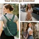 SYTRAH Small Backpack Purse for Women, Mini Backpack Vegan Leather with RFID Blocking & Tablet Pocket, Cute Shoulder Handbag for Travel, School & Work Green