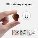 2 x Mini Ceramic Vase Refrigerator Magnets, Small 3D Plant Vase, Refrigerator Decorative Accessories, Suitable for Desktop, Kitchen, Office Decoration (A)