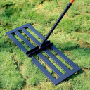 Lawn Leveling Rake, 30''x10'' Leveling Rake, 78 inch Handle Length, Stainless Steel, Adjustable Handle for Backyard, Garden, Golf Course, Farm ＆ Pasture, Professional Lawn Care Tool