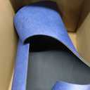 U-Shaped Contour Toilet Floor Mat, Blue 