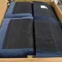HONBAY Sleeper Sectional Couch with Pull-Out Bed Sectional Sleeper Sofa Pull Out Bed with Storage Chaise, 6 Seaters Couch for Living Room, Velvet Blue, 85.8"D x 111.4"W x 35"H
