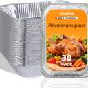 Findful Aluminum Pans 9x13 (30 Pack)  Foil Pans, Aluminum Trays for Cooking, Baking, Storing & Prepping Food  Tin Foil Pan, Disposable Baking Pan  Heavy-Duty, Leak-Proof & Oven-Safe