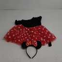 Nileafes Girls Princess Mini Mouse Costume Toddler Birthday Party Fancy Dress Up (2-3 Years, Red)