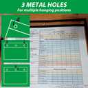 JMIATRY 20PCS Horizontal Job Ticket Holders 8.5x11 Inch Dry Erase Pocket Sleeves Landscape 3 Rings Work Order Plastic Sleeves Job Ticket Holders for Office Business