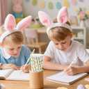 2 x Xqumoi 60Pcs Easter Bunny Pencils with Eraser - Cute Candy Rabbit Easter Egg #2 HB Pencils, School Classroom Student Rewards Office Supply Holiday Gift Goodie Bag Fillers Stuffers Party Favors