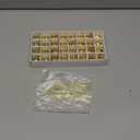 Hollowfly 32 Pcs Mini Glass Christmas Ornaments Balls 1 Inch Shiny Miniature Xmas Tree Hanging Decoration Small Christmas Ball Ornaments Pendant for Tiny Trees Holiday Party Home Decor (Gold)