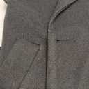 Springrain Women's Wool Pea Coat Notched Collar Double Breasted Midi Long Trench Coat Outwear (Medium, Black)