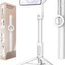 KraftGeek Magnetic Phone Tripod for iPhone Magsafe, 64” Selfie Stick Tripod Stand with Remote, Travel Cell Phone Stand for iPhone 17 Pro Max