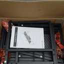 Furologee TV Stand for TVs up to 55 Inch, Entertainment Center with Open Storage Shelves, Media Console Table with Soundbar Shelf for Living Room, Bedroom, Rustic Brown