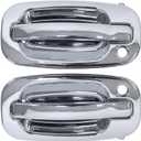 MOTOKU Chrome Pair Front Exterior Door Handles for Chevy GMC Cadillac Silverado Suburban Avalanche Sierra Yukon 1500 2500 3500 HD Classic Tahoe Escalade 1999-2007 Left Driver and Right Passenger Side