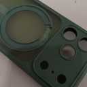 CANSHN 360 Spin Magnetic Stand for iPhone 17 Pro Case with Camera Control [Full Camera Protection] [Compatible with Magsafe] Translucent Matte Shockproof Protective Phone Cover 6.3" - Deep Green