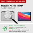 Magnetic Privacy Screen for Macbook Air 13 Inch (2018-2021, M1) / Macbook Pro 13 in (2016-2022, M1, M2), Removable Laptop Privacy Filter Shield
