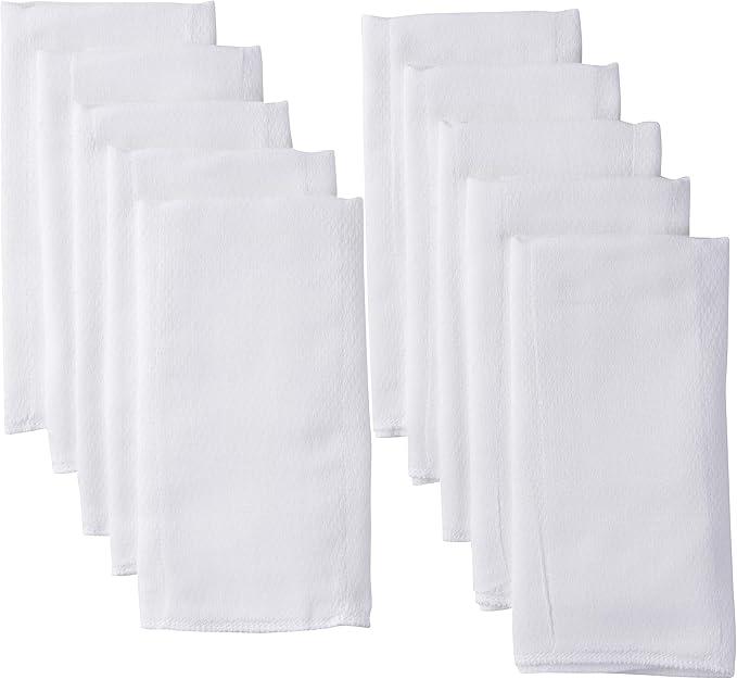 Gerber Unisex Baby Boys Girls Birdseye Prefold Cloth Diapers Multipack White 3Ply 10 Pack