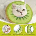 ANWA Adjustable Cat Cone Collar Soft, Cute Cat Donut Collar After Surgery, Kitten Recovery Cones to Stop Licking