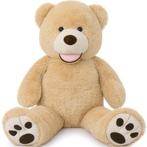 MaoGoLan Giant Teddy Bear Plush,39 inches Big Teddy Bear Stuffed Animal,Adorable Smiling Large Bear,Express Your Love Gift for Kids,Girlfriend,Baby Shower,Valentines Day,Christmas,Long Distance