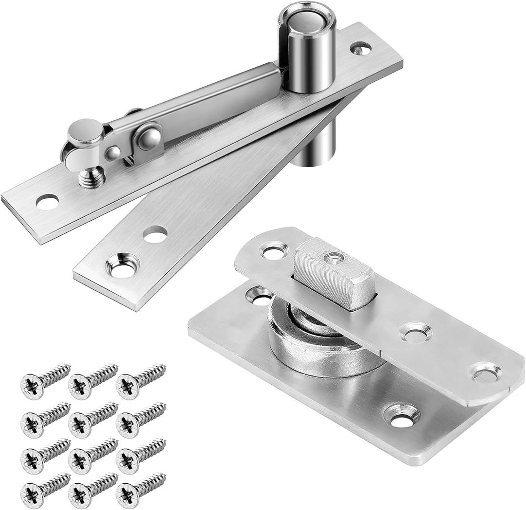 330 LBS Pivot Hinge for Large & Heavy Wood Doors  HBL Invisible Pivot Door Hardware for Bookshelves, Built-in Ball Bearings for Smooth & Quiet Operation.
