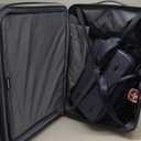 SwissGear 7366 Signature Hardside Expandable Luggage with Spinner Wheels and TSA Lock, Weekender Tote, Navy, 2-Piece Set (Weekender/27)