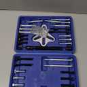 Thorstone 46pcs Harmonic Balancer Puller Set, Steering Wheel Flywheel Crankshaft Pulley Puller,Blue