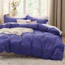 Bedsure Skipper Blue Duvet Cover King Size - 3 Pieces Prewashed Cotton-Like Polyester Extra Soft Bedding Set, Includes 1 Duvet Cover 104x90 Inches with Zipper Closure & 2 Pillow Shams, No Comforter
