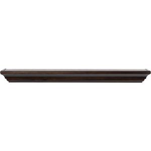 MANTELSDIRECT 60 Inch Floating Fireplace Mantel Wood Shelf in Chocolate - Colton from Mantels Direct | Wooden Rustic Wall Shelf Perfect for Décor and Electric Fireplaces