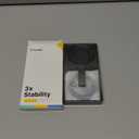 Andobil [2026 Premium Leather] Magnetic Phone Grip for MagSafe [Longest Durable] Adjustable Phone Ring Kickstand with Leather Loop Compatible with MagSafe Accessories&iPhone 17/Air/16/15 Pro Max Black