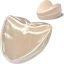 Zelimun Knee Pillow Cover 9.8" x9.8" x5.9", Leg Pillowcase Replacement, Pillow Cover for Heart Shaped Knee Pillow (Champange)