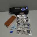NOVIVON 6 Pack Reading Glasses with 6 Cases Blue Light Blocking Readers for Women & Men, Computer eye glasses, Cheaters +2.5
