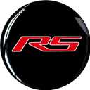 4Pcs for RS 66mm Hub Cap Wheel Cover Valve Cap Compatible with Equinox Malibu Camaro Traverse Blazer Cruze Trailblazer Trax