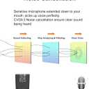New Bee Bluetooth Earpiece V5.0 Wireless Handsfree Headset with Microphone 24 Hrs Driving Headset 60 Days Standby Time for iPhone Android Samsung Laptop Trucker Driver (Black)