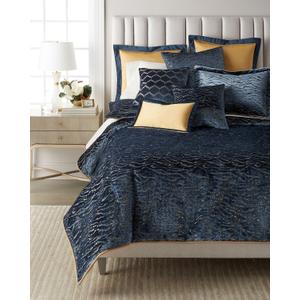 Thread & Weave Safari 3-Piece King Duvet Cover Set - Animal Lifestyle Cut-Velvet Pattern with Faux Silk Backing & Cord Trim - Includes Zippered Duvet and Matching Shams - Luxury Bedding, 108” x 96”