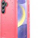 SPORTLINK for Samsung Galaxy S24 Case - IP68 Waterproof Dustproof, 360 Full Body Shockproof Protective, Built-in Screen Protector Cover for Galaxy S24 5G 6.2 Inch, Pink