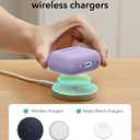 ESR for AirPods 4 Case, Compatible with Apple AirPods 4 Case (2024) (USB-C), Magnetic Lid, Full Drop Protection Cover with Carabiner, Cloud Series, Purple