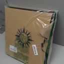 14'' Sun Outdoor Thermometer, Metal Wall-Mounted Thermometer No Need Battery, Indoor Decor for Patio Garden Living Room, Sunburst