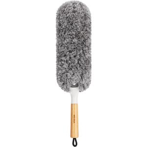 MR.SIGA Lint Free Microfiber Duster, Washable and Reusable Duster with Bamboo Handle and Replaceable Head, Duster for Household Cleaning