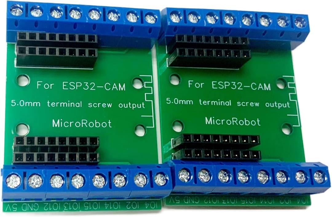 2pcs ESP32-Cam Terminal Breakout Board 16 Pins GPIO Expansion Board, Compatible for ESP32-Cam