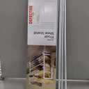 Mavivegue 3-Tier 19"-43.3" Adjustable Shoe Rack for Closet,Expandable Shoe Rack, Hall Entryway,Front Door,Garage, Sturdy Steel Space-Saving Rack, White