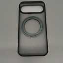 Compatible with Google Pixel 10/Pixel 10 Pro Case with 360 Magnetic Ring Stand [Compatible with Mag-Safe] Shockproof Translucent Phone Case 6.3" for Women Men, Green