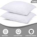 Utopia Bedding Bed Pillows for Sleeping King Size (White), Set of 2, Down Alternative Pillow for Sleeping, Cooling Hotel Quality Pillow Set for Back, Stomach or Side Sleepers