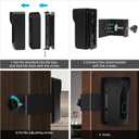 Adjustable Blink Doorbell Camera Mount (45 to 135 Degrees),No Drill Doorbell Mounting Bracket for New Blink Video Doorbell 2025 (2nd Gen),Anti Theft Doorbell Mount for Apartment Security