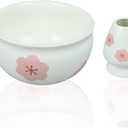 Japanese Matcha Bow with Whisk Holder for Matcha Powder/Matcha Tea/Japanese Matcha (Flower)