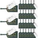 Sweetude 48 Sets Leather Luggage Tag Wedding Favors for Guest Bulk Luggage Tags with Name Card for Wedding Bridal Shower Honeymoon Travel Gift(Dark Green)