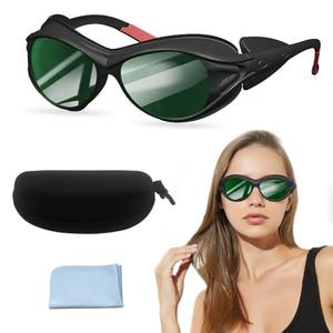 mozeeda Red Light Therapy Glasses, Laser Hair Removal Glasses, IPL Laser Safety Glasses 190-450nm&560-2000nm, Eyes Protection for Tanning Goggles and Red Light Therapy