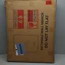 VocalStar Black Metal Framed Bathroom Mirror for Wall, 22 x 30 Inch Rounded Rectangle Matte Black Bathroom Vanity Mirror Farmhouse, 1/4-inch Shatterproof Glass | Ultra-Flush Hanging