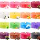 Tealight Candles for Women 16 Pack Aromatherapy Scented Candles Small Candle Gift Set for Women with 16 Scents Long-Lasting Soy Wax Candles for Relaxation, Decor, Christmas, Birthday, Mother's Day
